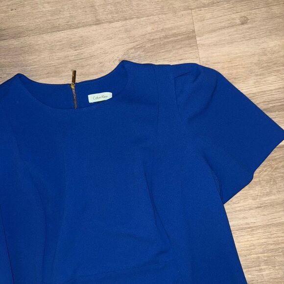 Calvin Klein Dress Women Plus 22W Blue Sheath Career Corporate Church Timeless - Picture 4 of 7